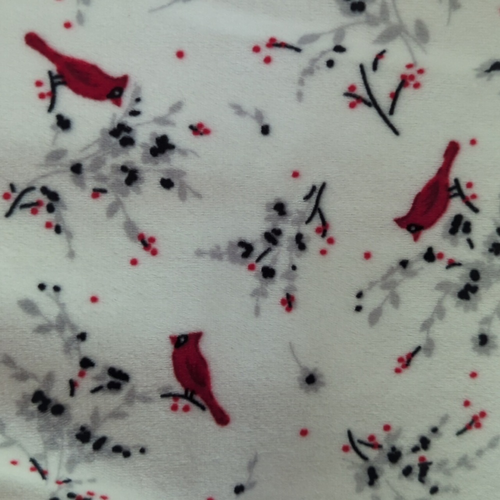 Secret Treasures Velour Long Sleeve Sleep Gown XL White Red Gray - Picture 8 of 16
